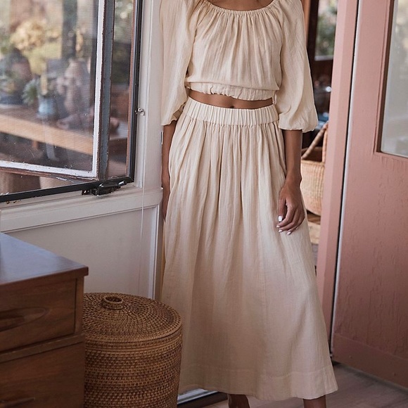 Free People Forever Mood set size small Au Lait - Picture 1 of 14